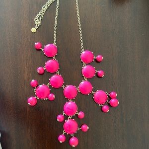 J Crew Pink Bubble Necklace